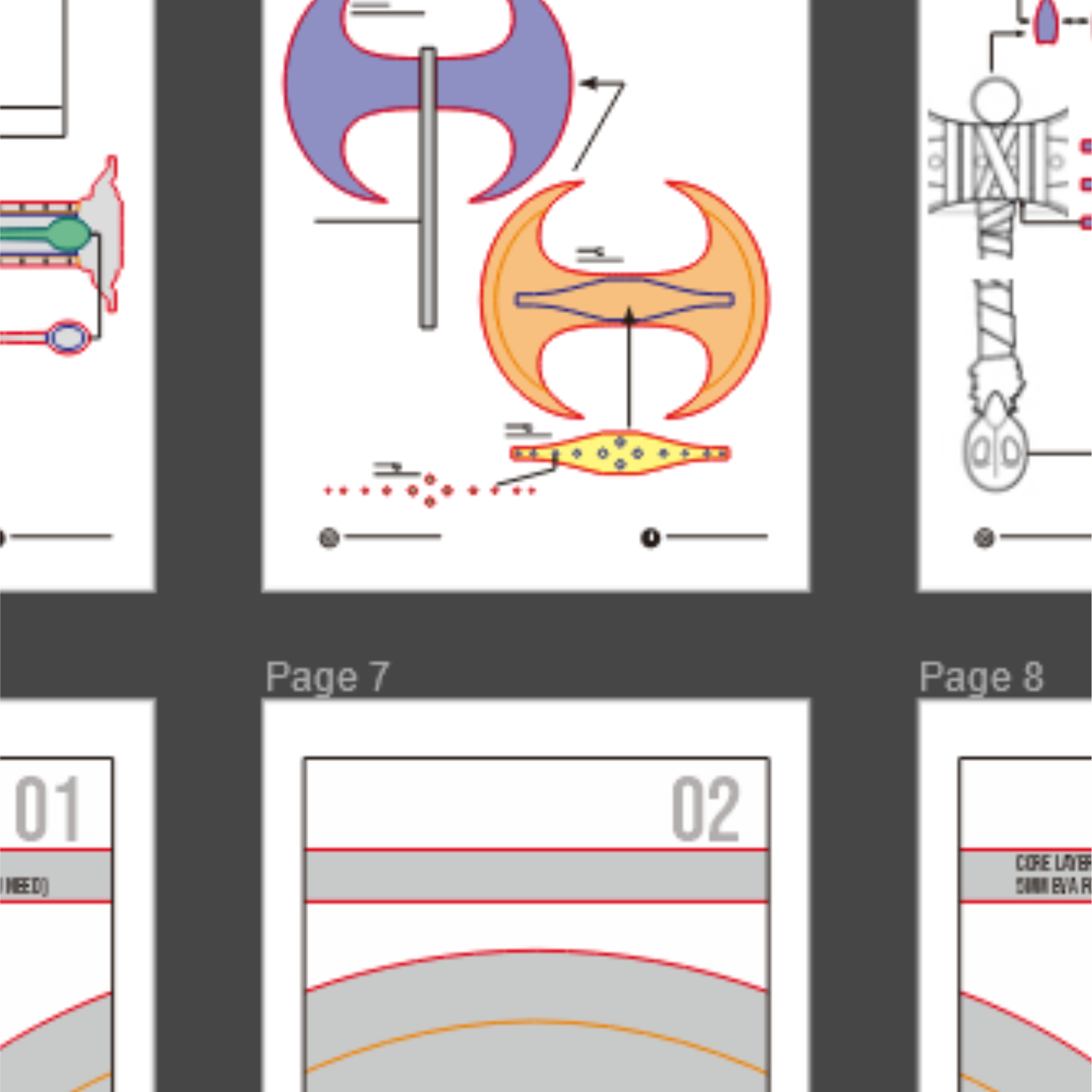 Astrid Axe Prop Pattern β Template EVA Foam untuk Cosplay (How To Train Your Dragon) - Gambar 2