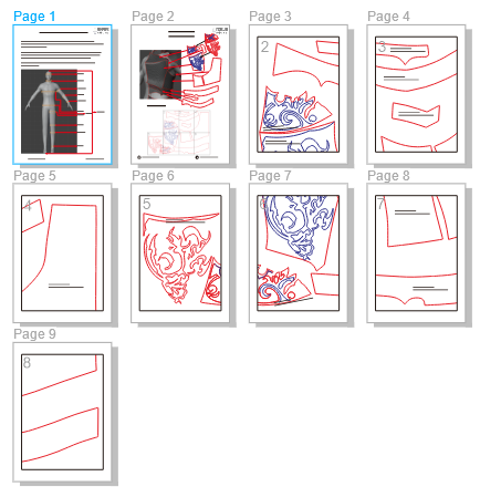 Barnabas Armor Prop Pattern β Template EVA Foam untuk Cosplay (Final Fantasy XVI) - Gambar 2