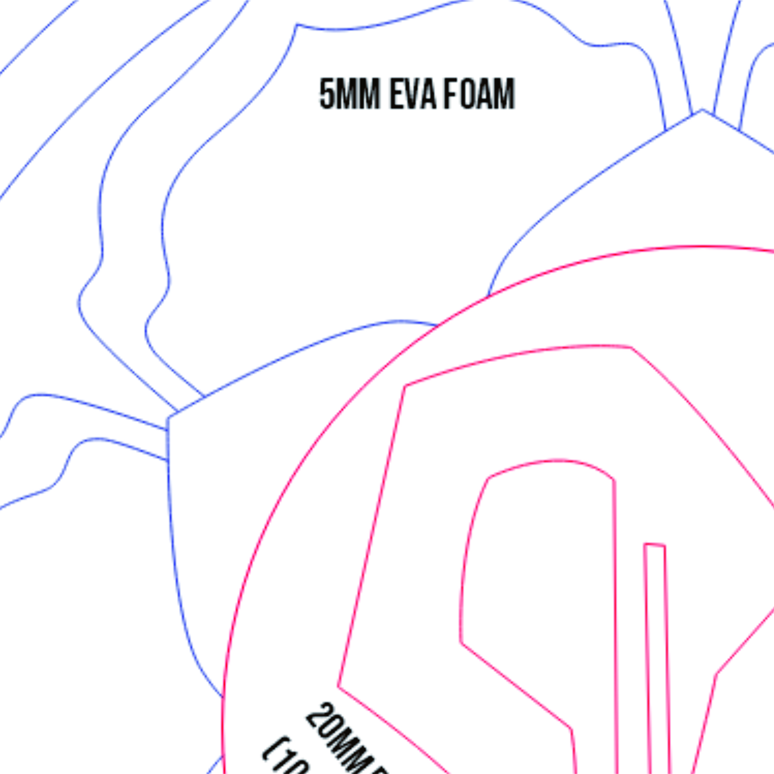 Wanderer Hat Prop Pattern – Template EVA Foam untuk Cosplay (Genshin Impact) - Gambar 2