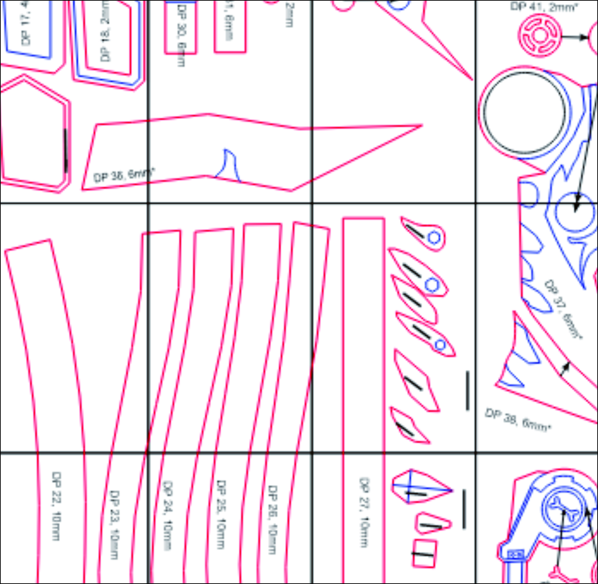 Fishbones Rocket Launcher Prop Pattern โ Template EVA Foam untuk Cosplay Weapon (Arcane / LoL) - Gambar 2