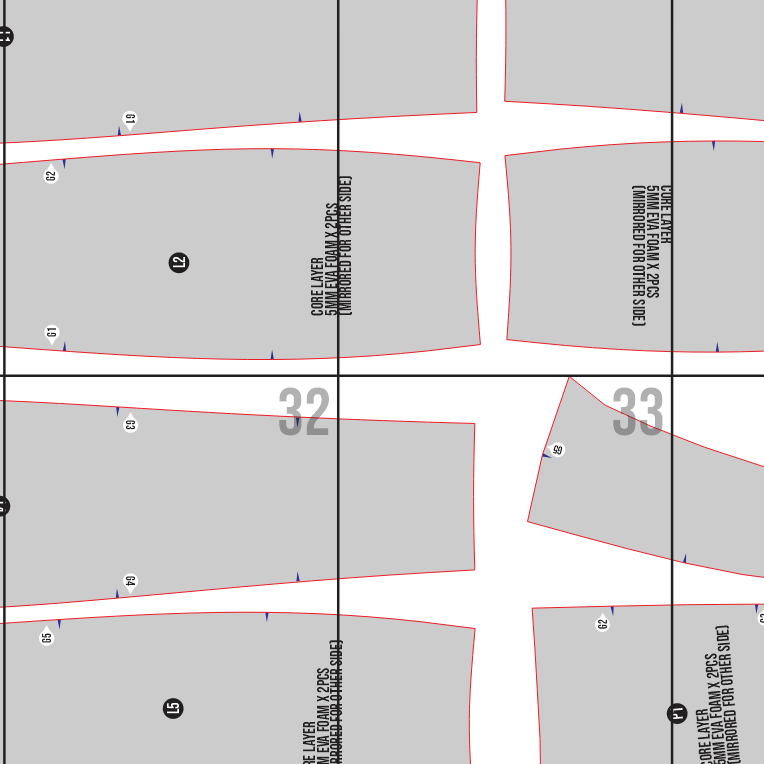 Glamrock Fullset Helmet & Armor Prop Pattern – Template EVA Foam untuk Cosplay (Five Nights at Freddy’s) - Gambar 2