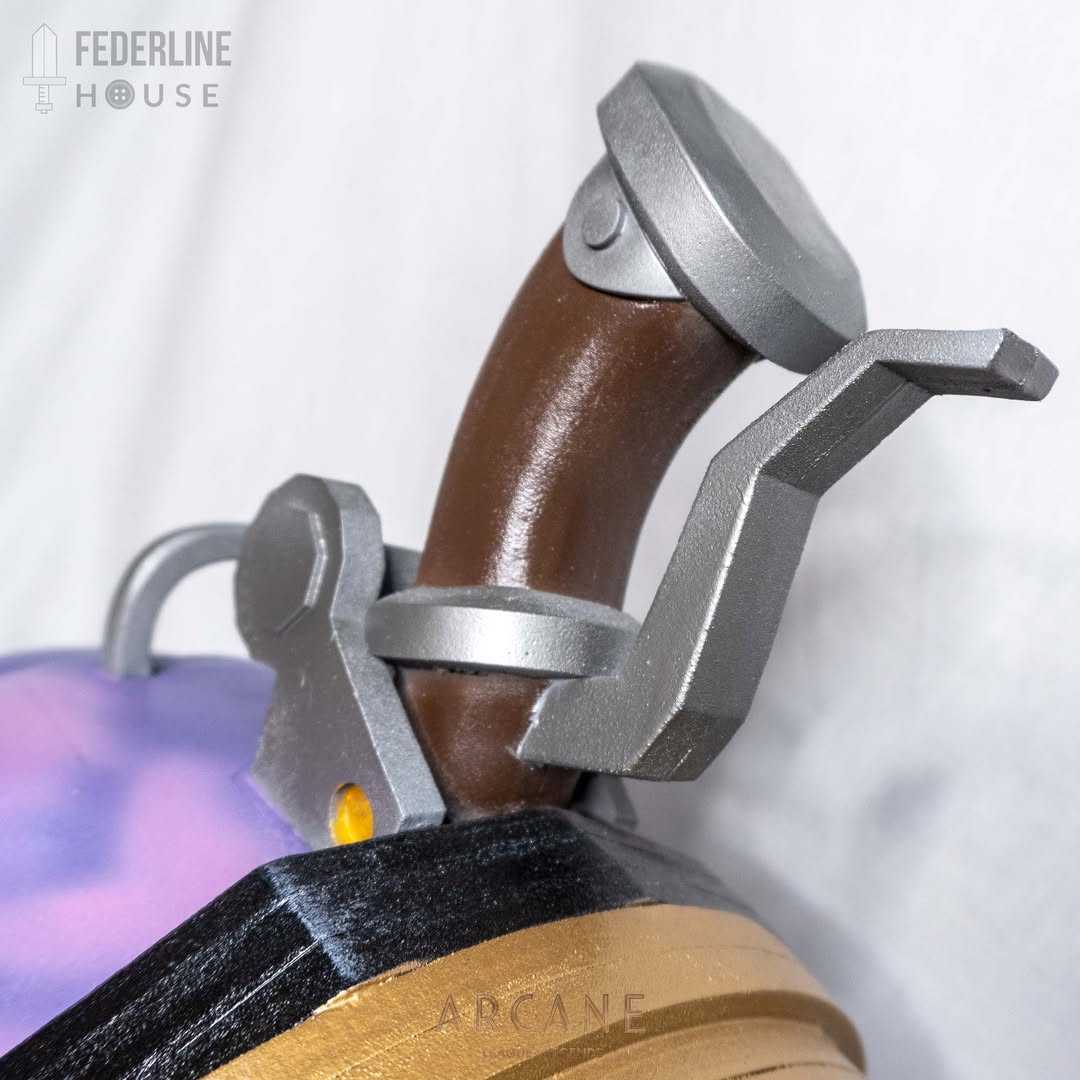 Pow-Pow Prop Pattern β Template EVA Foam untuk Cosplay Weapon (Arcane / LoL) - Gambar 7