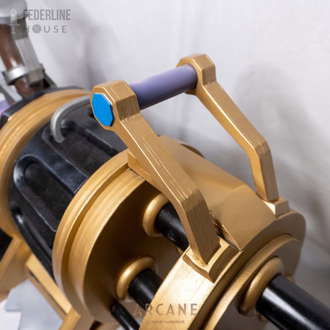 Pow-Pow Prop Pattern β Template EVA Foam untuk Cosplay Weapon (Arcane / LoL) - Gambar 5