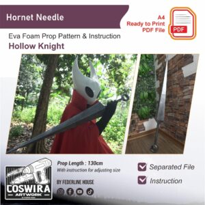 Hornet Needle Prop Pattern – Template EVA Foam untuk Cosplay (Hollow Knight)