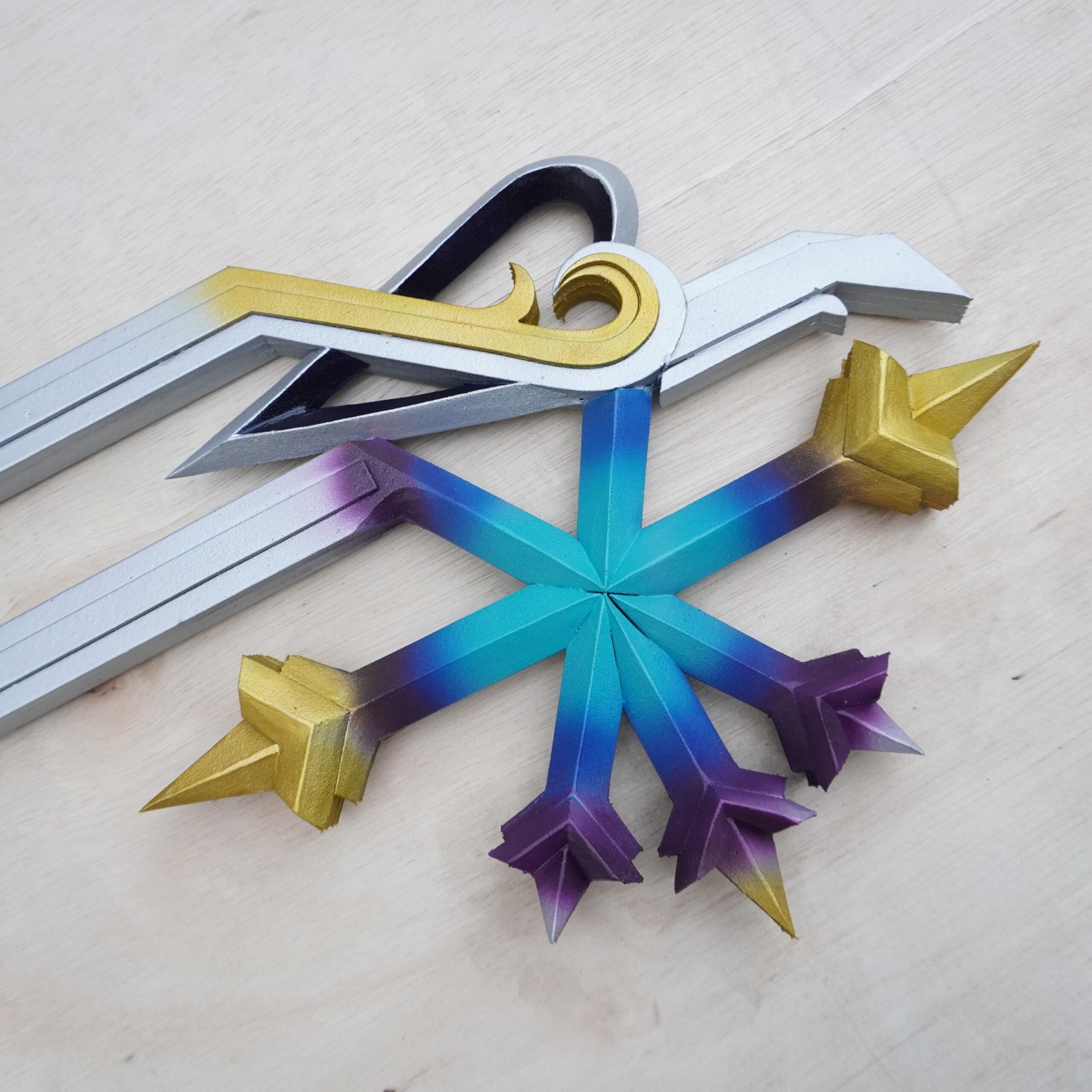 Keyblade Oathkeeper Prop Pattern β Template EVA Foam untuk Cosplay (Kingdom Hearts) - Gambar 7