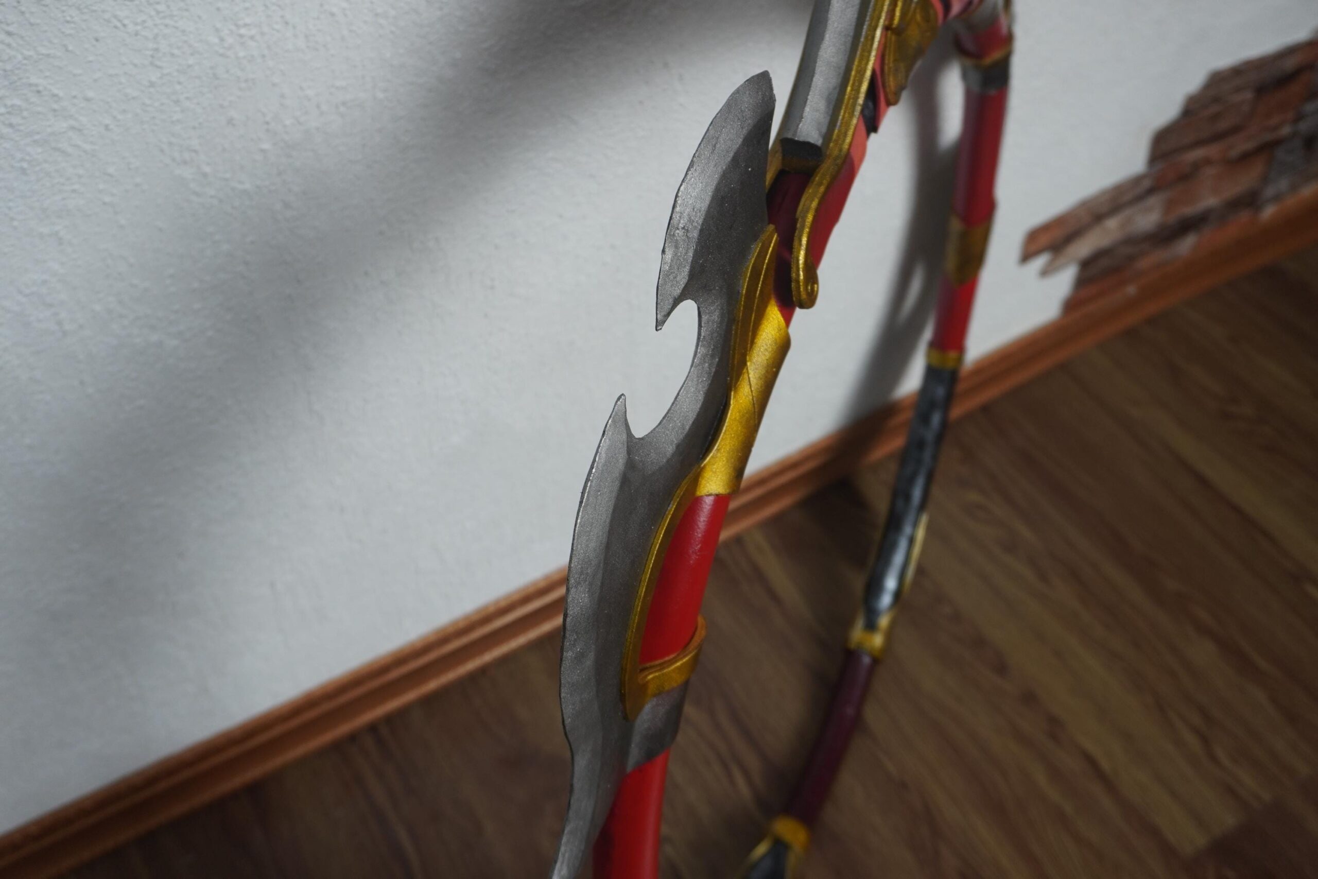 Crimson Orchid Dual Blade (Sun Shangxiang Wheels) Prop Pattern β Template EVA Foam untuk Cosplay (Dynasty Warriors Origins) - Gambar 5