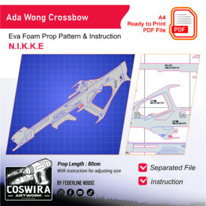 Ada Wong Crossbow Prop Pattern – Template EVA Foam untuk Cosplay (Nikke)