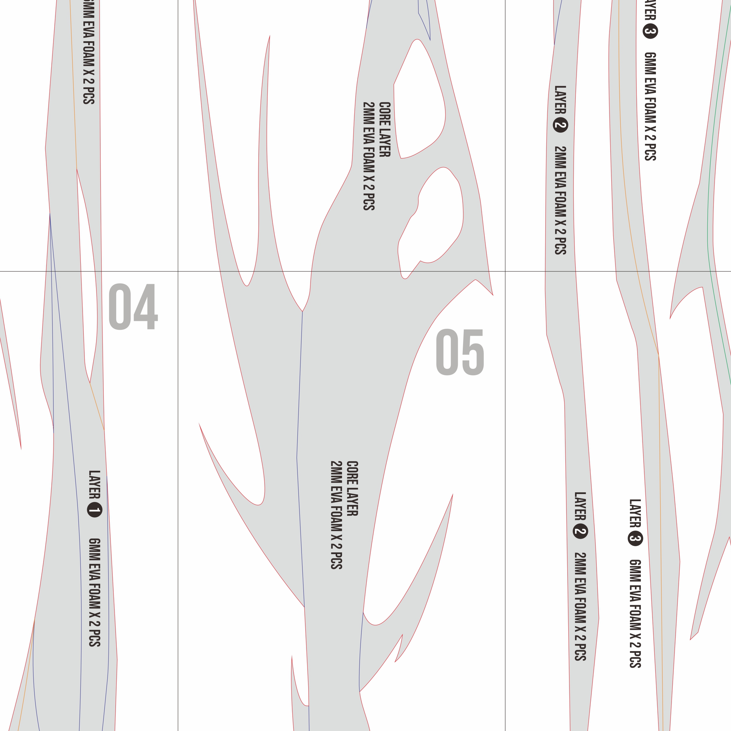 Fish Gun (Shotgun M1014) Prop Pattern โ Template EVA Foam untuk Cosplay (Free Fire) - Gambar 2