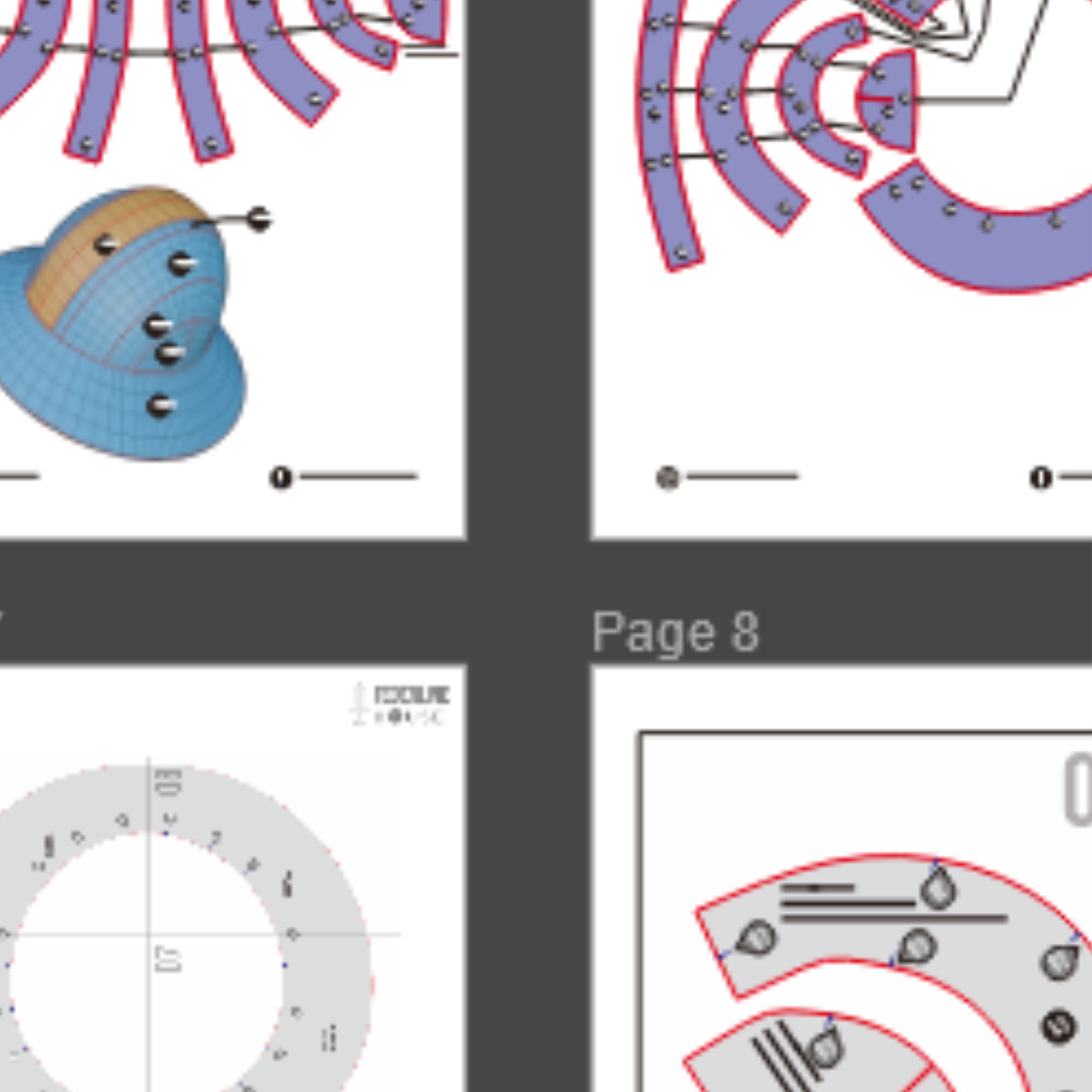 Kettle Helmet Prop Pattern – Template EVA Foam Basic Pattern untuk Cosplay - Gambar 3