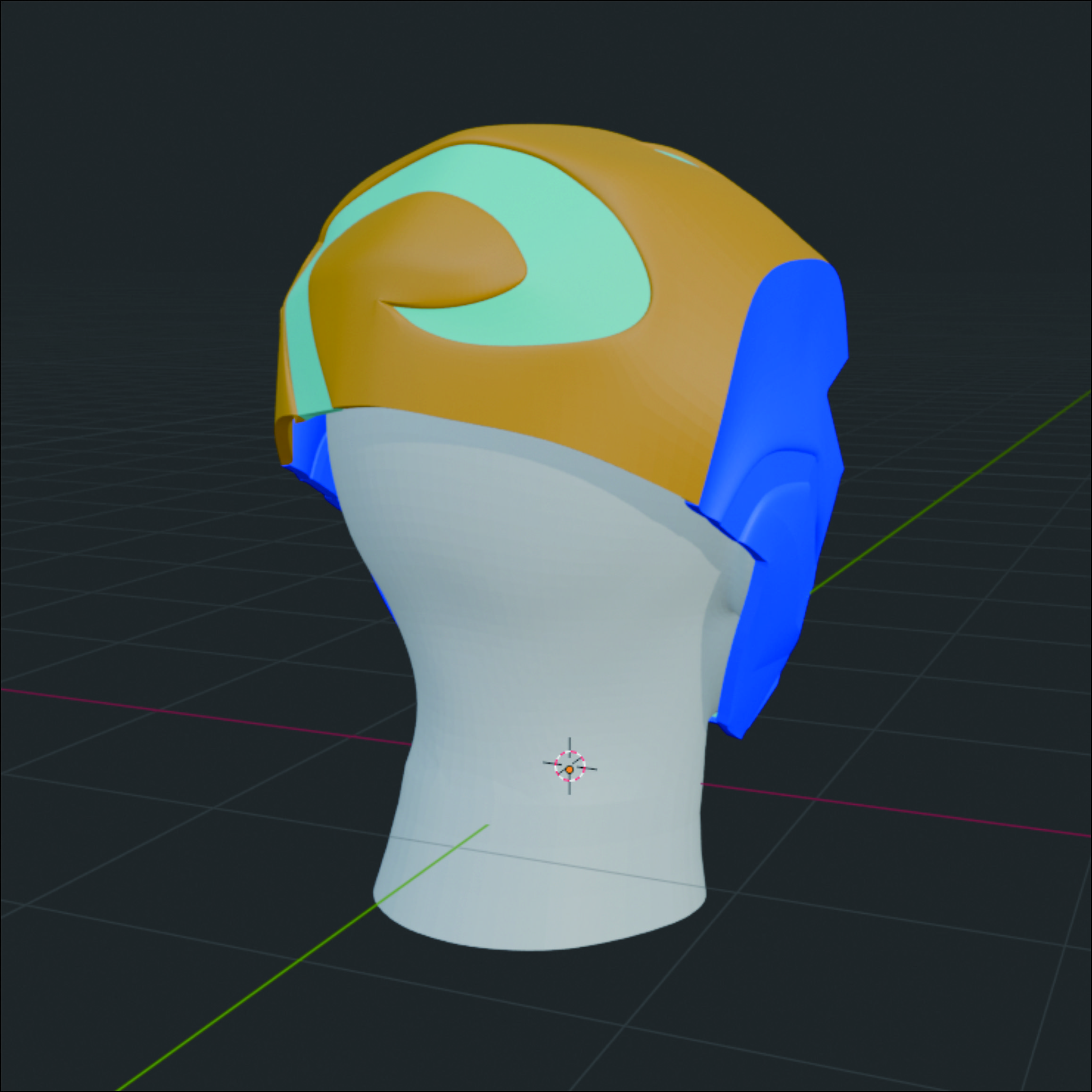 Veto Helmet Prop Pattern 3D Print File – Template untuk Cosplay (Valorant) - Gambar 5