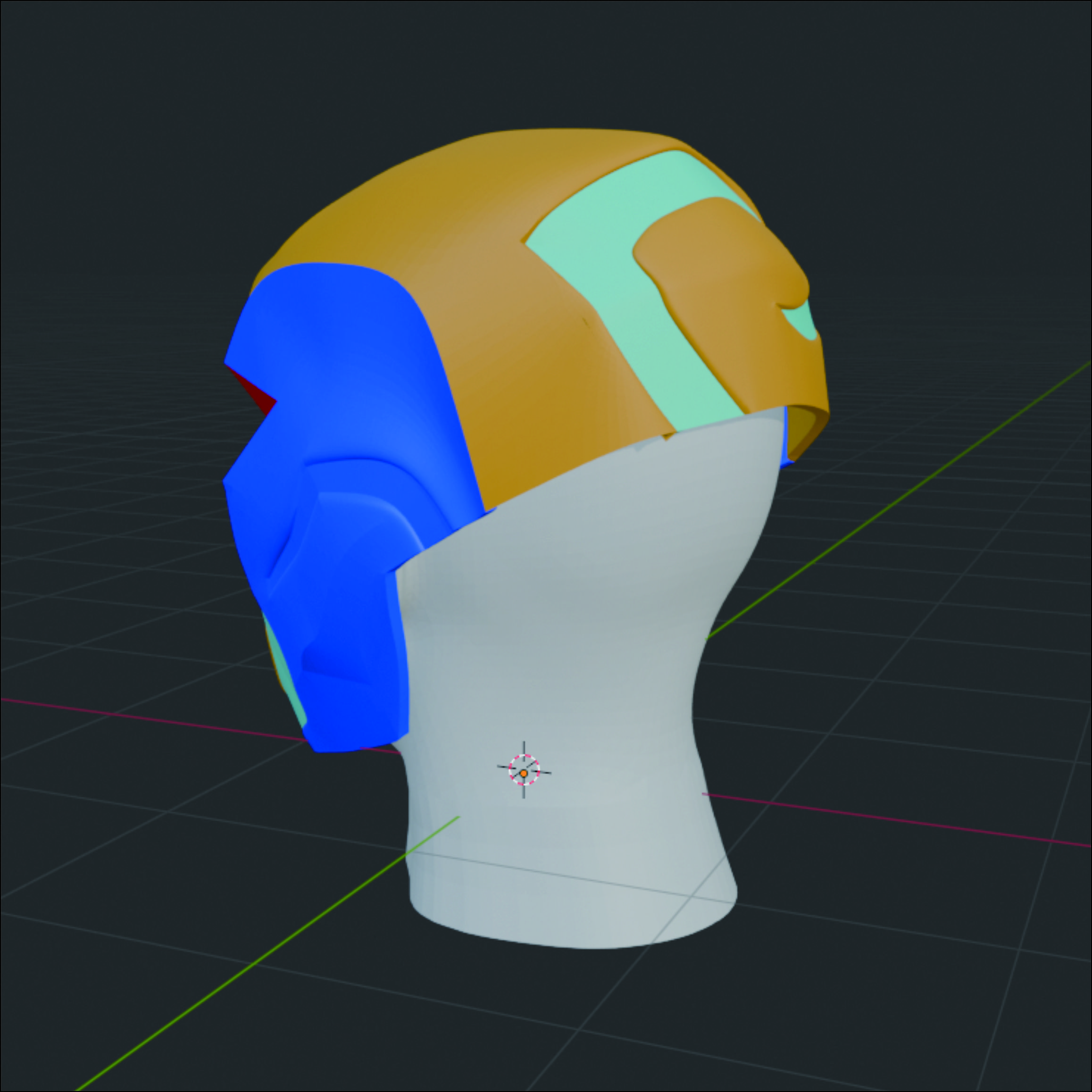 Veto Helmet Prop Pattern 3D Print File – Template untuk Cosplay (Valorant) - Gambar 4