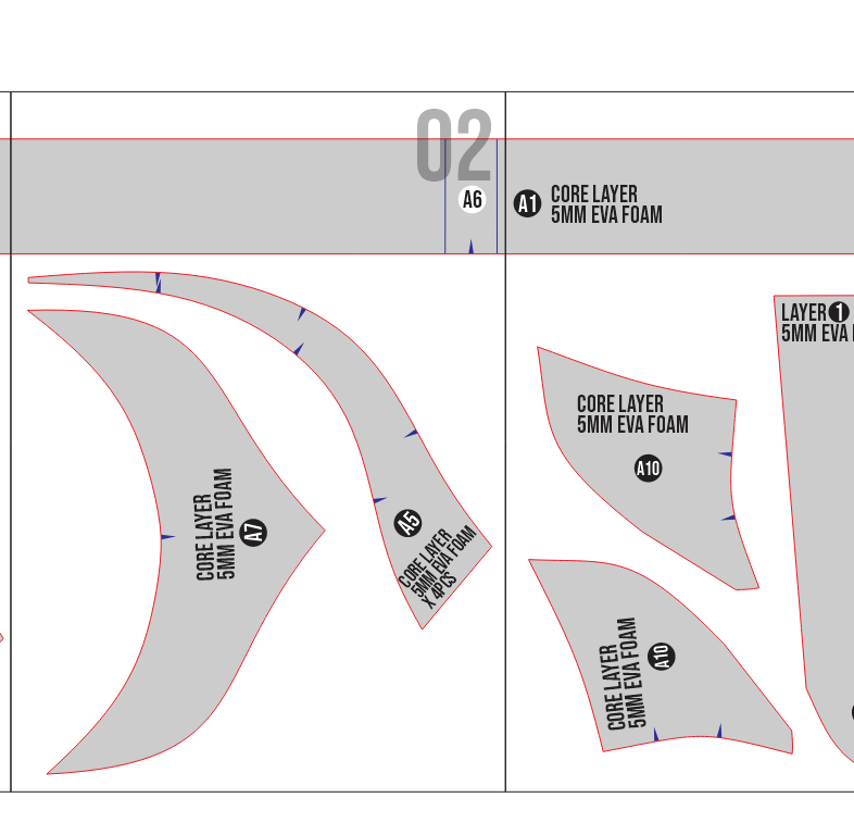 Turban Helmet Ottoman Empire Spiral Prop Pattern β Template EVA Foam Basic Pattern untuk Cosplay - Gambar 3