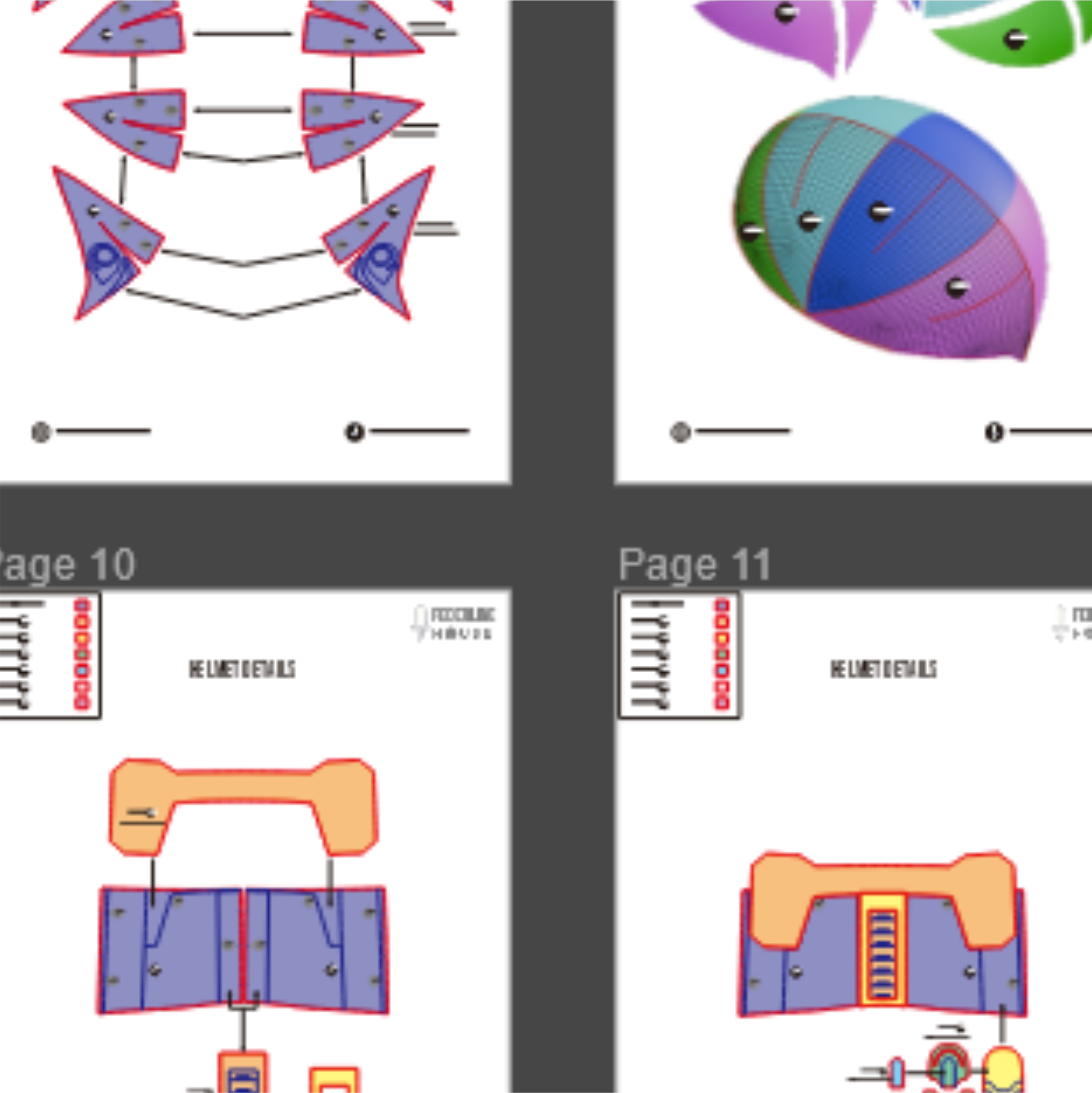 Bo-Katan Helmet Prop Pattern β Template EVA Foam untuk Cosplay (Star Wars: The Mandalorian) - Gambar 3