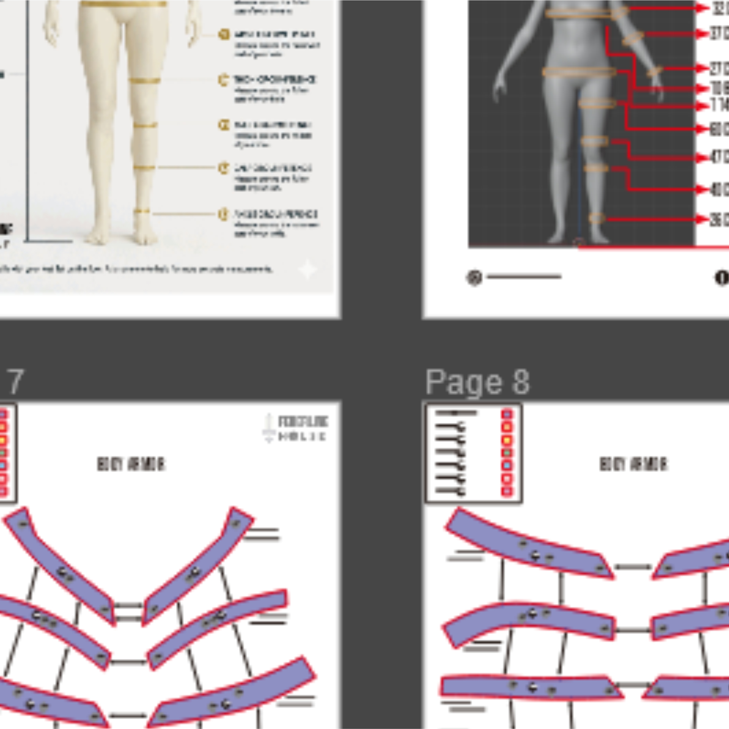 Hinata Armor Prop Pattern β Template EVA Foam untuk Cosplay (That Time I Got Reincarnated as a Slime) - Gambar 3