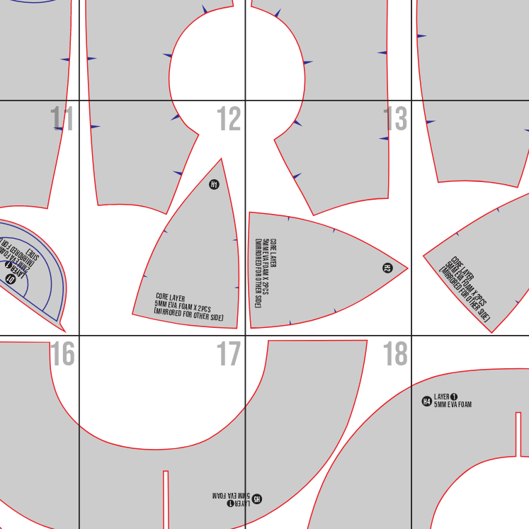 Depresso Helmet Prop Pattern β Template EVA Foam untuk Cosplay (Palworld) - Gambar 2